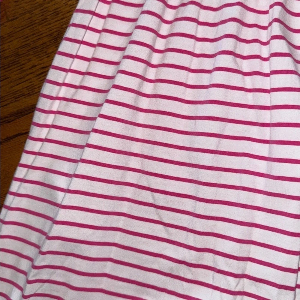 Girls striped long sleeved dress with ruffle details and matching leggings NWOT